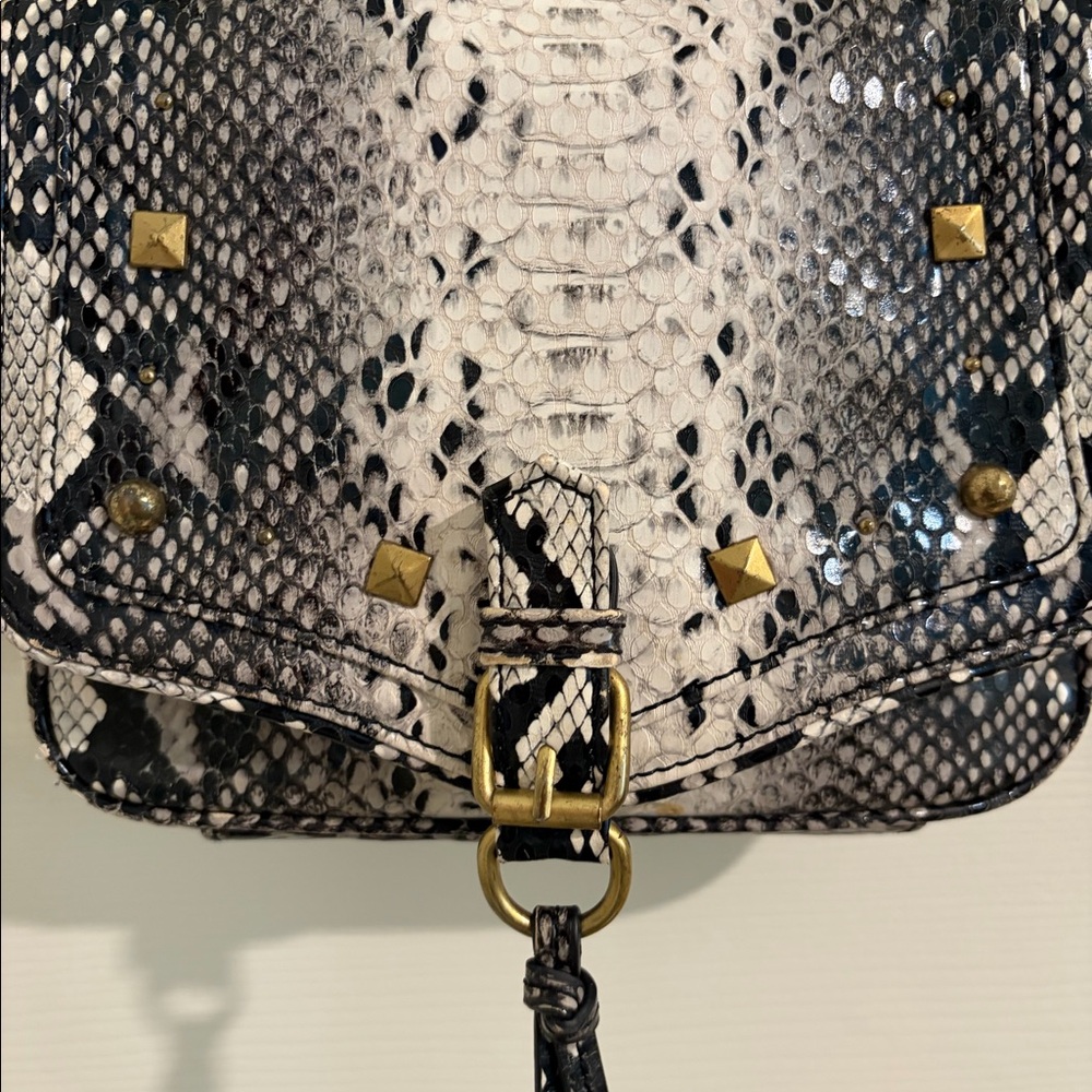 Snake print purse small brand R E M